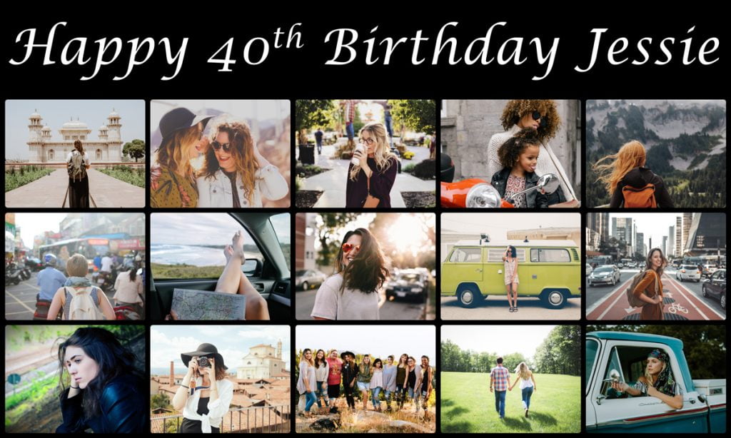 Personalised Photo Birthday Banner