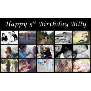 Personalised Photo Birthday Banner