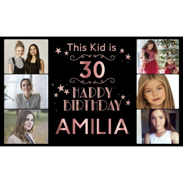 Personalised Photo Birthday Banners