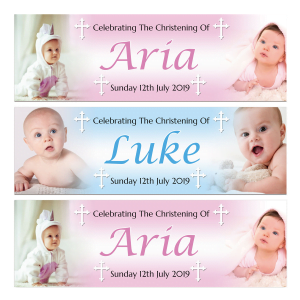 Personalised Christening Banner