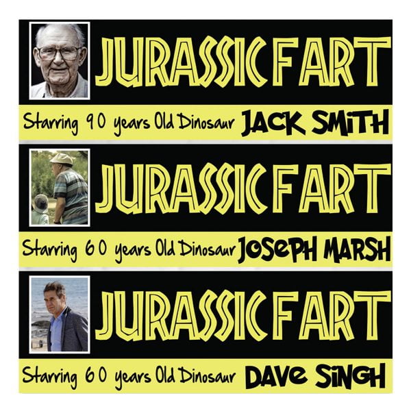 Personalised jurassic park film photo birthday banner