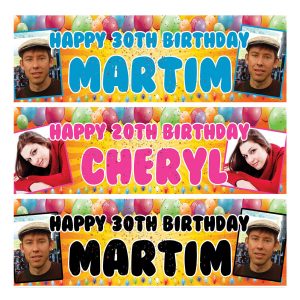 Birthday Banners Personalised Photo