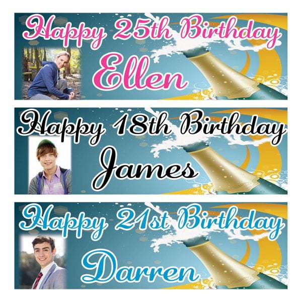 Birthday Banners Personalised Photos