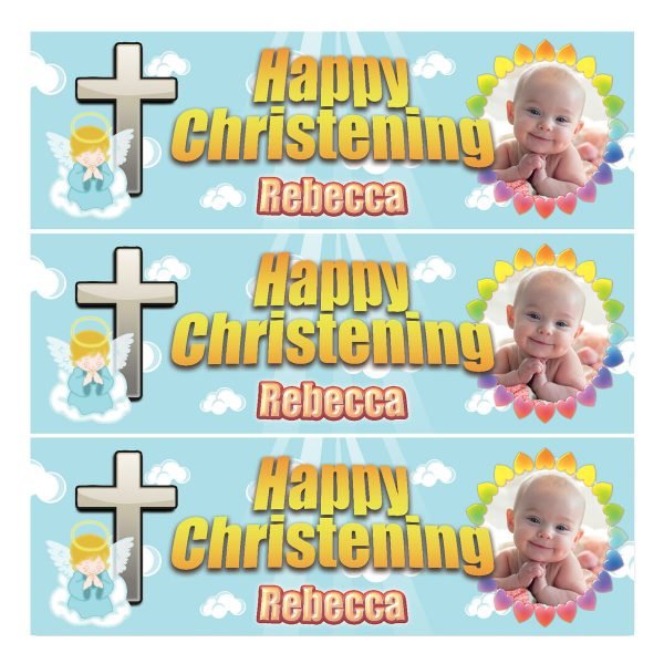 Personalised Christening Banner photo