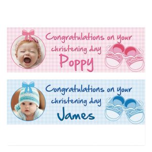 Personalised Christening Banners photo