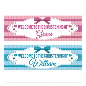 christening baby banners