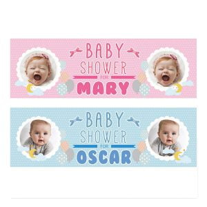 Personalised Baby Shower Banners