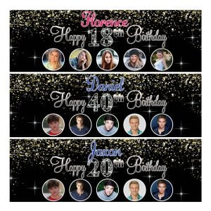 photos personalised birthday banners