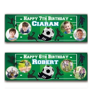 birthday banners photo football