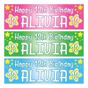 Custom birthday banner