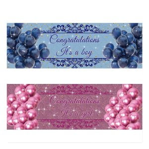 Gender Reveal Banners