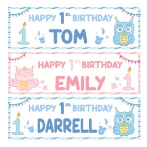 1st baby birthday Banner