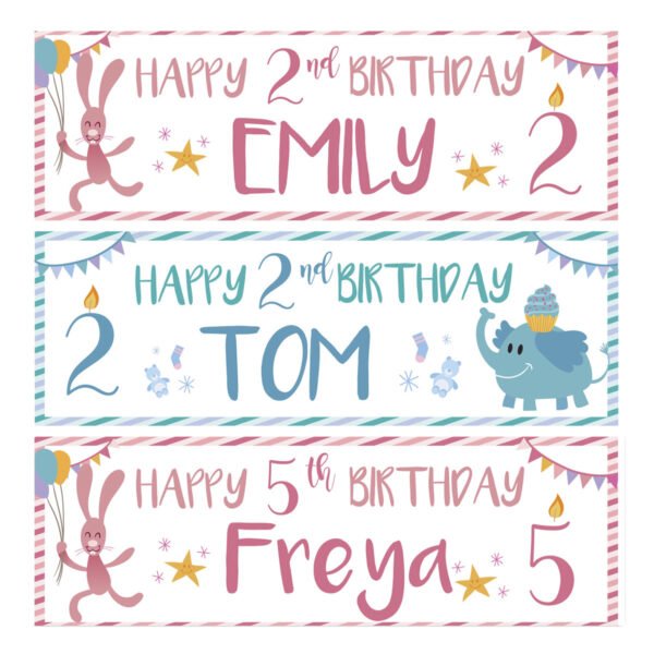 children birthday party banner