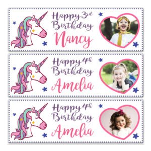 Unicorn birthday banner