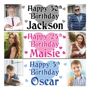 Personalised Birthday Banners Photos