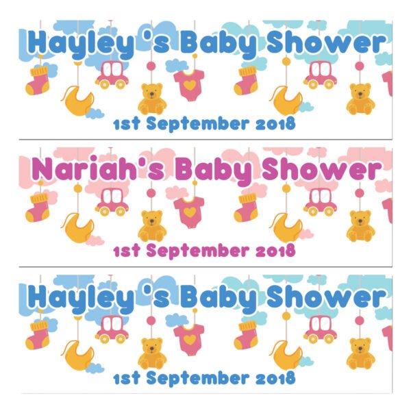 Personalised Baby shower party banners
