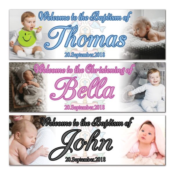 Christening Baptism Banner