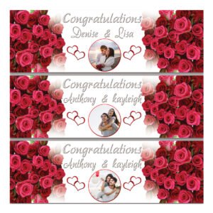 Floral wedding engagement Banners
